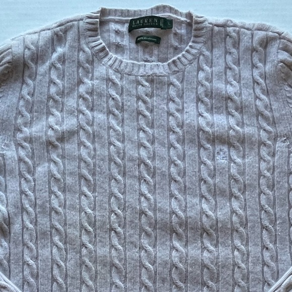Lauren Ralph Lauren Women’s 100% Cashmere Cable Knit - Picture 4 of 14